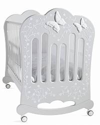 Детская кроватка Feretti Charme GRIGIO/ CHIACCO- ICE GRAY (Feretti, L- CHR-03) - миниатюра